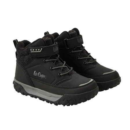 Ghete de drumeție Lee Cooper negre, izolate, cu velcro