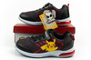 Pantofi sport pentru copii Leomil, adidași ușori Pokemon cu velcro, LED, negri