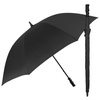 Umbrelă de golf manuală Perletti XXL 132 cm, neagră, rezistentă la vânt