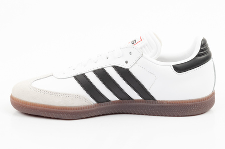 Teniși Adidas Samba, piele la modă, alb