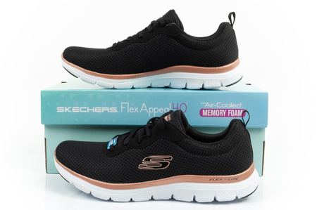 Pantofi sport de damă Skechers Flex Appeal 4.0 Brillant View [149303/BKRG], negru.