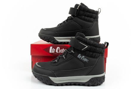 Ghete de zăpadă Lee Cooper pentru copii cu velcro și izolație, la modă