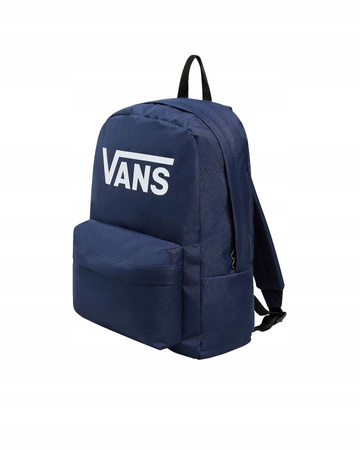 Rucsac școlar urban Vans Old Skool Print 22L, bleumarin, logo VANS mare