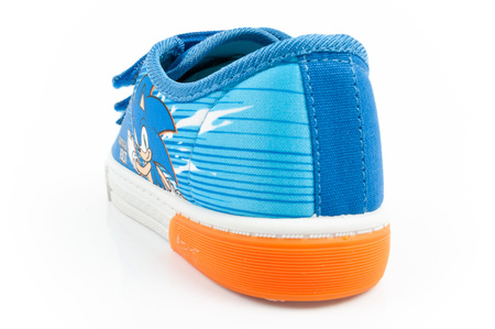 Pantofi sport pentru copii Leomil Sonic, adidași ușori cu velcro, albastru și roșu