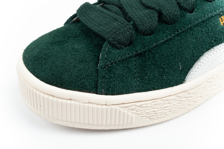 Pantofi sport Puma Suede XL Hairy din piele, verde la modă [397241 02]