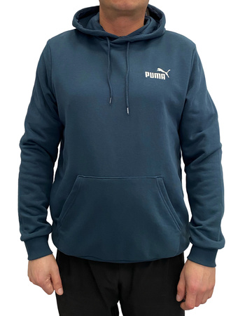 Hanorac sport pentru bărbați Puma Men Ess Logo [679631 16], bleumarin.