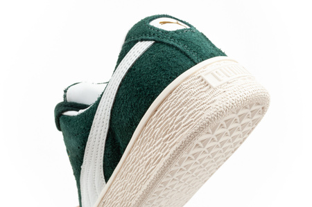 Pantofi sport Puma Suede XL Hairy din piele, verde la modă [397241 02]