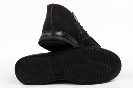 Ghete elegante Lee Cooper pentru bărbați, din piele, cu fermoar, bleumarin