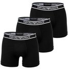 Boxer bărbați Emporio Armani [111357 4R717 21320] PACK 3 bumbac, negru.