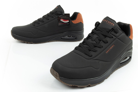 Pantofi sport pentru bărbați Skechers Uno [183004/BBK], negri.