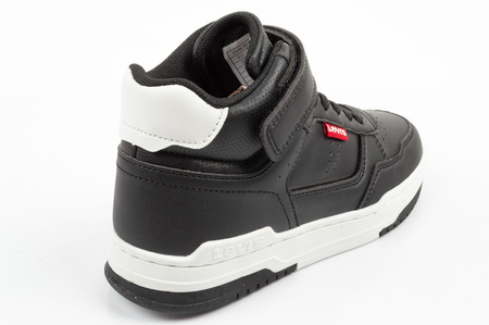 Teniși Levi's John SE Mid Negri cu Velcro pentru Copii