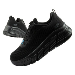 Teniși Skechers Bobs B Flex pentru femei, în negru la modă