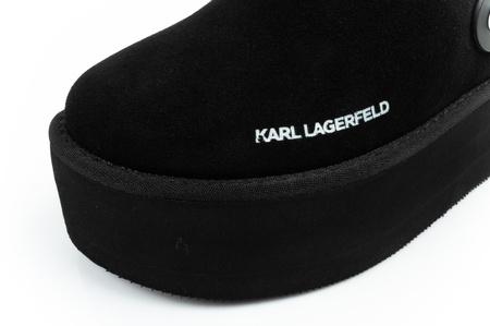 Karl Lagerfeld Pantofi sport termici cu blană, model salopetă [KL48502 50X]