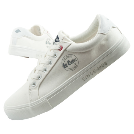 Teniși Lee Cooper pentru bărbați, albi la modă, confortabili