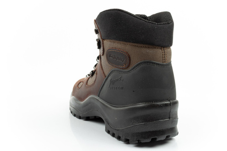 Ghete de drumeție confortabile din piele Grisport pentru bărbați, impermeabile, maro/negru