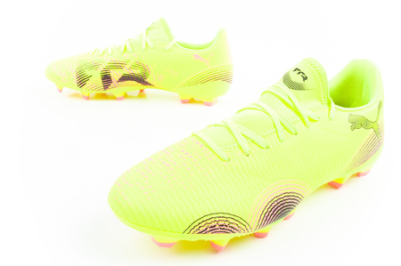 Ghete de fotbal Puma Future 8 Play FG/AG pentru teren solid, galbene