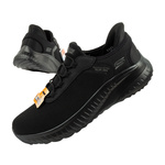 Pantofi sport pentru bărbați Skechers Bobs Squad Chaos [118303/BBK] SLIP-INS, negri.
