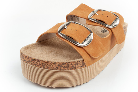 Pantofi Lee Cooper pentru femei, papuci cu platformă, maro, confortabili [LCW-25-35-3494L]