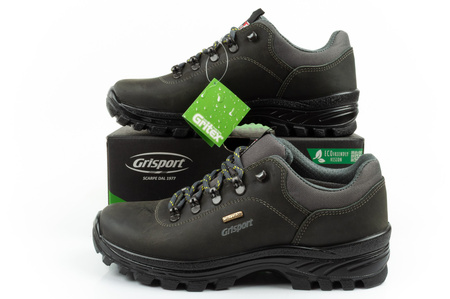 Pantofi de trekking Grisport Grigio Dakar pentru bărbați, piele impermeabilă, gri