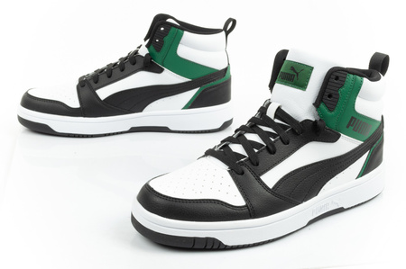 Pantofi sport pentru bărbați Puma Rebound v6 [392326 16], negru, alb și verde.