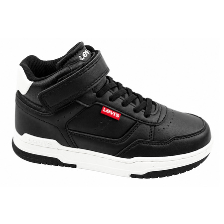 Teniși Levi's John SE Mid Negri cu Velcro pentru Copii