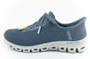 Pantofi sport impermeabili pentru femei Skechers Glide-Step [104571/SLT] Slip-in, albastru.