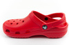 Sandale Crocs Classic pentru copii, culoare roșie, confortabile și ușoare