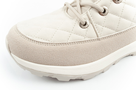 Pantofi de drumeție izolați Lee Cooper pentru femei, crem, piele ecologică