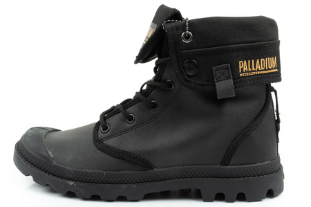 Teniși sport Palladium Baggy Coated pentru femei, culoare neagră la modă