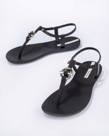 Sandale Ipanema Sandal Class pentru femei, în negru la modă cu auriu
