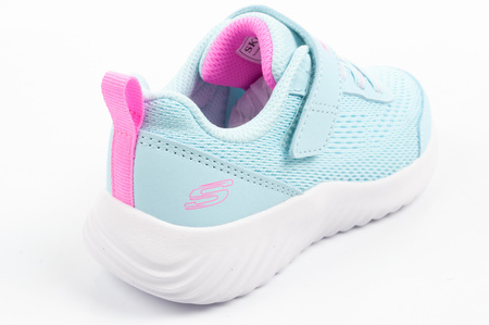 Pantofi sport Skechers Bounder albaștri pentru bebeluși cu velcro