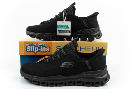Pantofi sport Skechers Glide-Step pentru bărbați, negri, confortabili și ușori