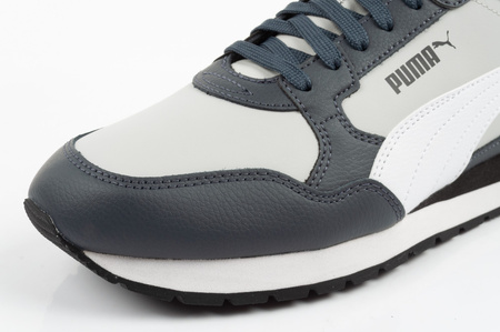 Teniși sport gri din piele pentru bărbați Puma ST Runner v4