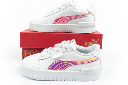 Pantofi sport Puma Jada Holo pentru fete, albi, slip-on [383761 01]