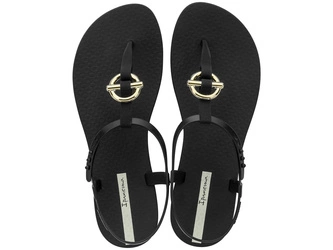 Sandale Ipanema Sandal Class pentru femei, în negru la modă cu auriu