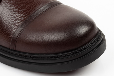 Ghete elegante Lee Cooper pentru bărbați, din piele, maro, cu izolație