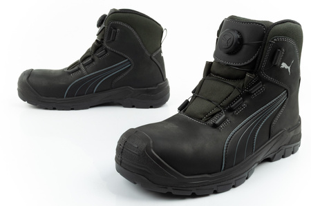 Pantofi de lucru Puma Cascades Disc S3 High CI HI HRO SRC BOA, Negri