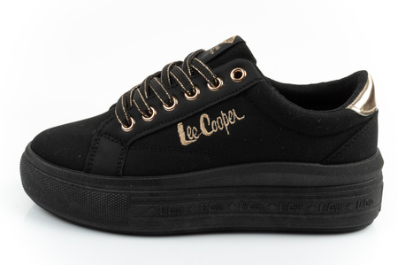 Teniși Lee Cooper pentru femei, negri la modă, confortabili