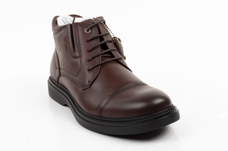 Ghete elegante Lee Cooper pentru bărbați, din piele, maro, cu izolație