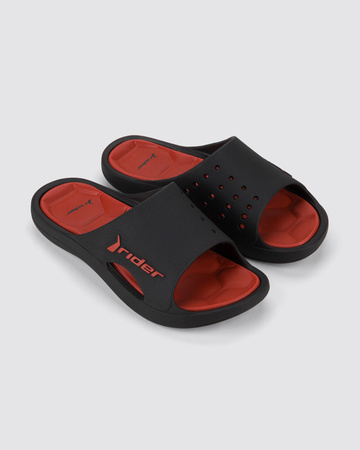 Șlapi sport pentru bărbați Rider Bay XIV Ad, negri, confortabili [83632 BB243]