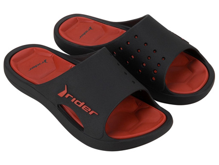 Șlapi sport pentru bărbați Rider Bay XIV Ad, negri, confortabili [83632 BB243]