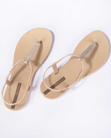 Sandale Ipanema Sandal Class pentru femei, bej deschis cu auriu