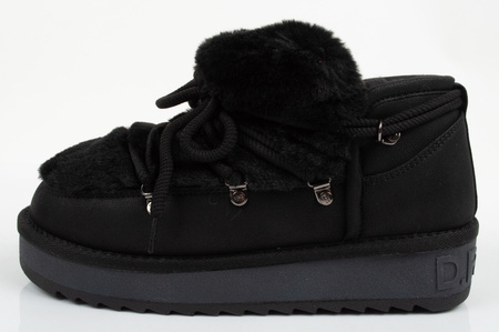 Pantofi de iarna dama D.Franklin [DFSH370011-BLAC], negri.