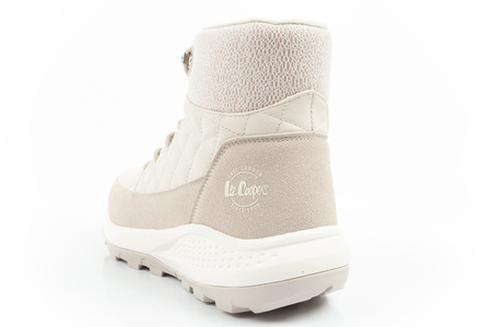 Pantofi de drumeție izolați Lee Cooper pentru femei, crem, piele ecologică