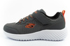 Pantofi sport Skechers Bounder pentru copii cu velcro, ușori, gri la modă
