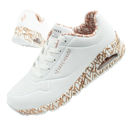 Pantofi sport de damă Skechers Uno - Loving Love [155506/WTRG], alb.