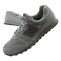 Pantofi sport New Balance 373 pentru bărbați, piele gri la modă și piele întoarsă