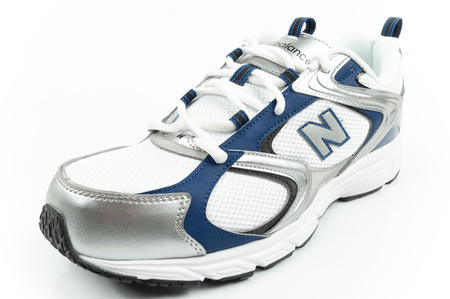 Pantofi sport New Balance 408 pentru bărbați, la modă, confortabili, albi, argintii