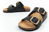 Sandale damă Bio Bio, model turnat, piele naturală, negru