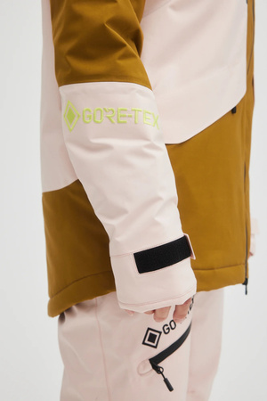 Jachetă sport de iarnă O'Neill pentru femei, pentru snowboarding, GTX RECCO Skis, roz și maro